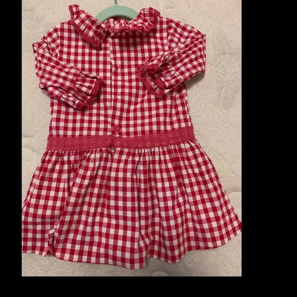 Red Ruffle Dress - Picture 2 of 3